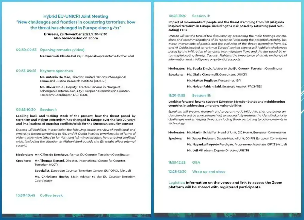 EU UNICRI Agensa Terrorism